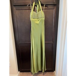 Beautiful green floor length formal dress
